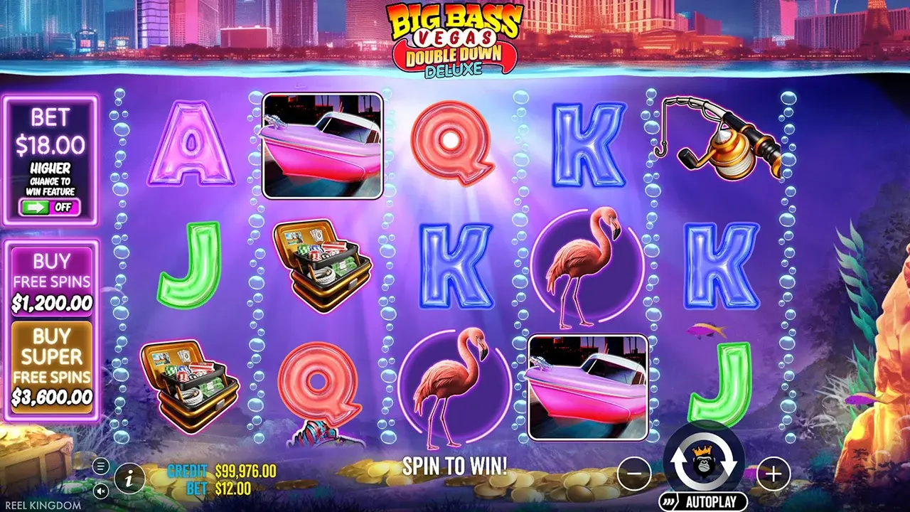Big Bass Vegas Double Down Deluxe gameplay, the earlier game that introduced the dual Fisherman format
