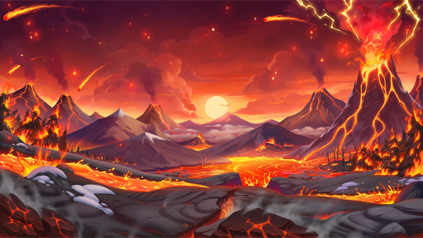10000 BC 2 DoubleMax slot game background artwork by 4ThePlayer