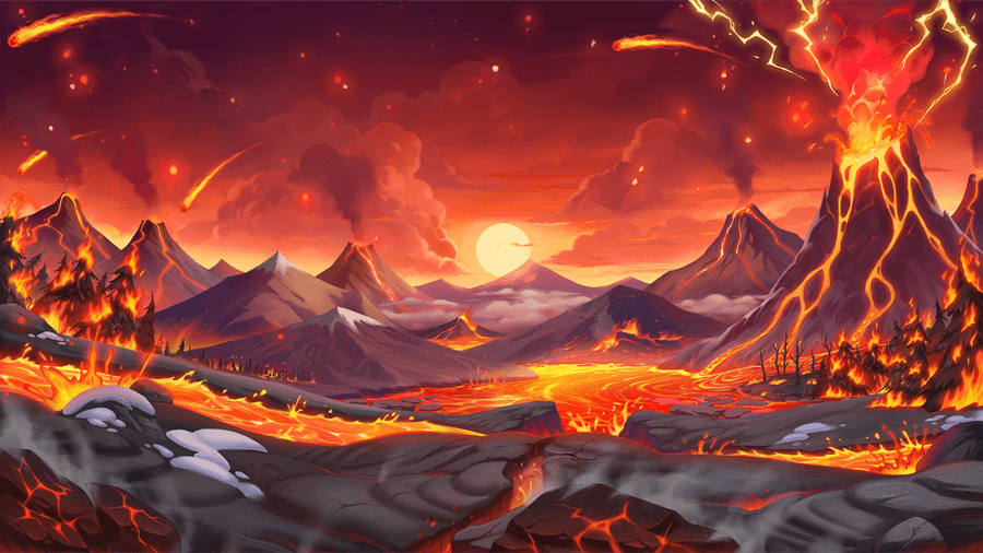 10000 BC 2 DoubleMax slot game background artwork by 4ThePlayer