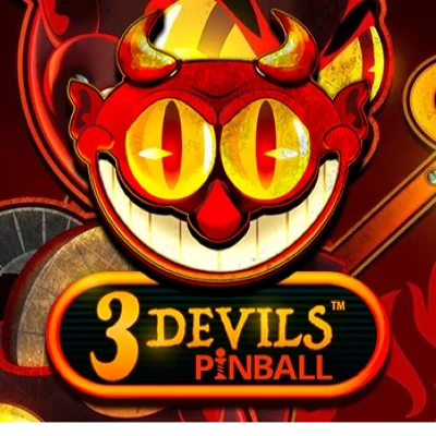 3 Devils Pinball slot game logo icon by Crazy Tooth Studio