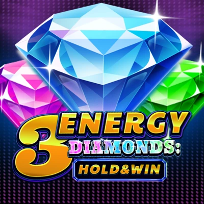 3 Energy Diamonds slot game logo icon by Octoplay