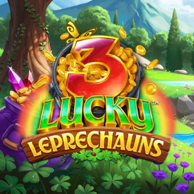 3 Lucky Leprechauns slot game logo icon by 4ThePlayer