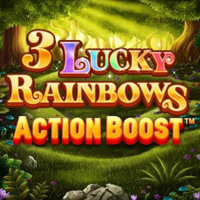 3 Lucky Rainbows slot game logo icon by SpinPlay Games