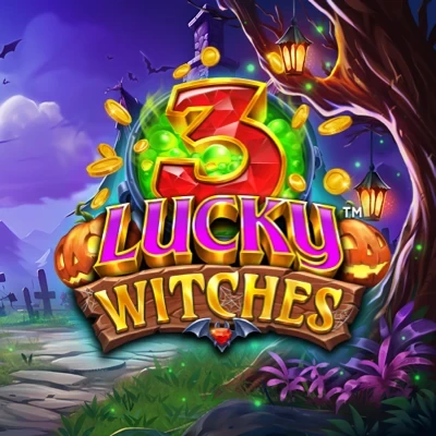 3 Lucky Witches slot game logo icon by 4ThePlayer