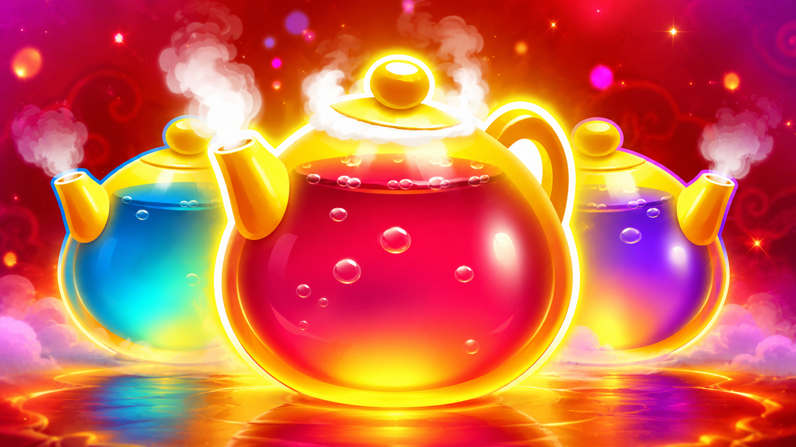 3 Super Hot Teapots background