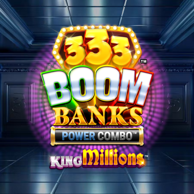 333 Boom Banks Power Combo King Millions slot game logo icon by Fortune Factory Studios