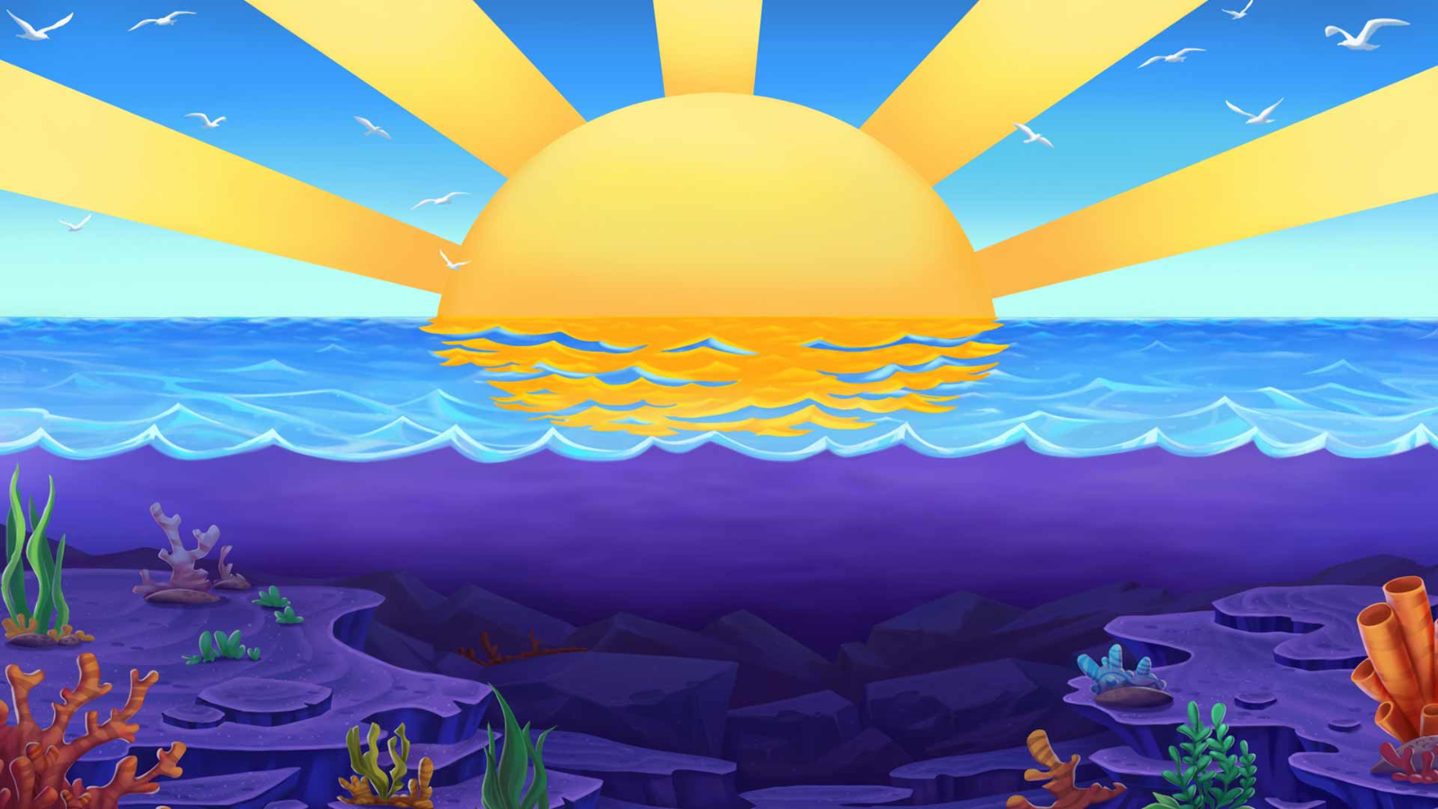 4 Fantastic Fish Gold Dream Drop slot game background artwork by 4ThePlayer