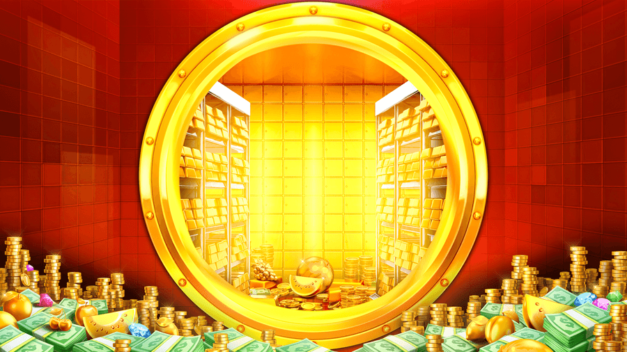 7 Gold Fruits slot game background artwork by 4ThePlayer