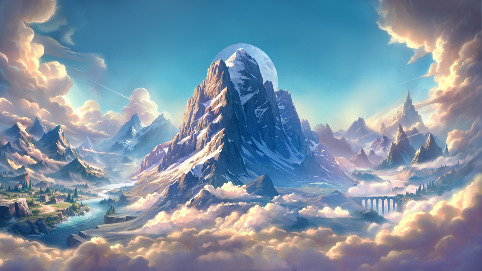 7x7 Zeus slot game background artwork by 4ThePlayer
