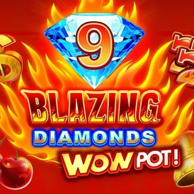 9 Blazing Diamonds WOWPOT logo