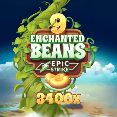 9 Enchanted Beans slot game logo icon by Foxium