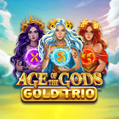 Age of the Gods: Gold Trio slot game logo icon by Playtech