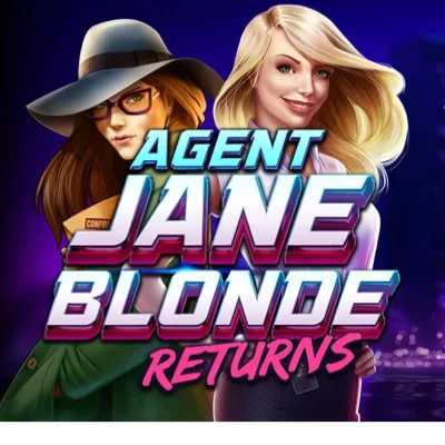 Agent Jane Blonde Returns slot game logo icon by Stormcraft Studios
