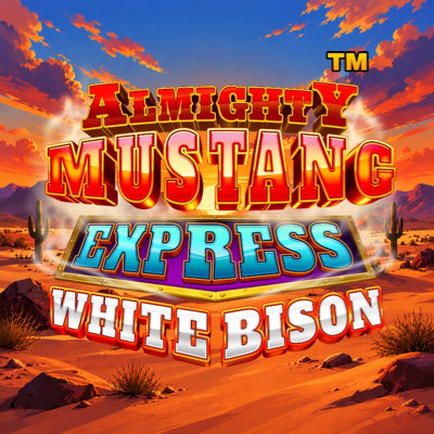 Almighty Mustang Express White Bison logo