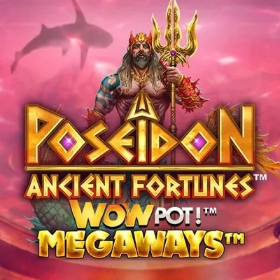 Ancient Fortunes: Poseidon WowPot! MEGAWAYS slot game logo icon by Triple Edge Studios