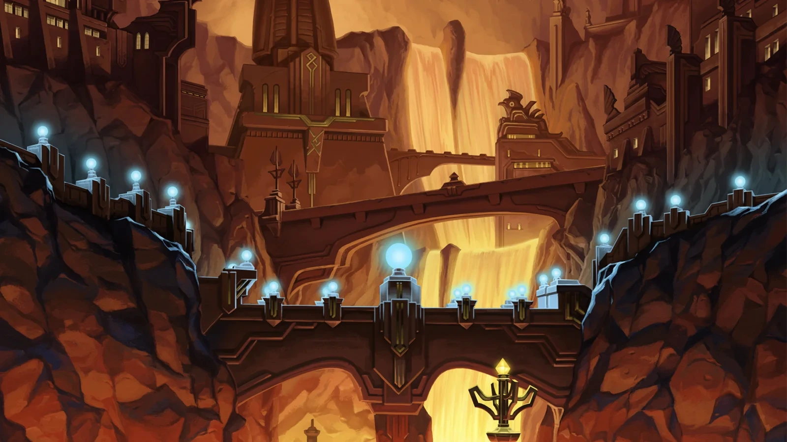 Anvil & Ore slot game background artwork by AvatarUX