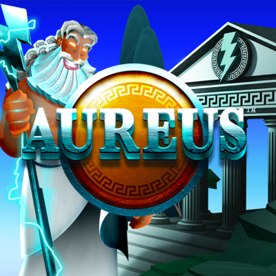 Aureus slot game logo icon by Crazy Tooth Studio