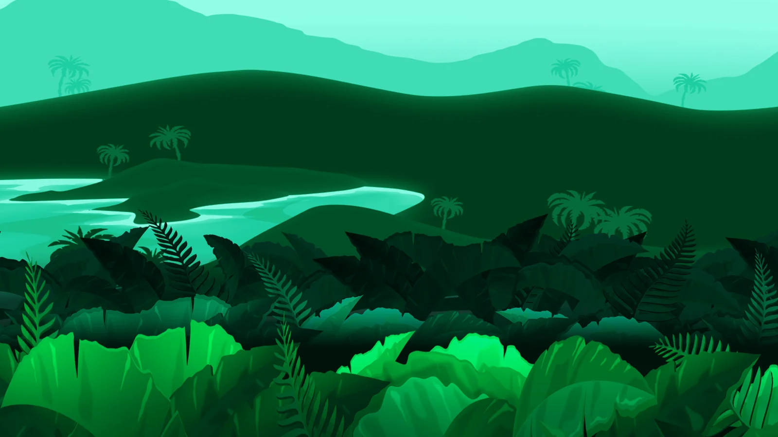 Banana Drop slot game background artwork by Crazy Tooth Studio