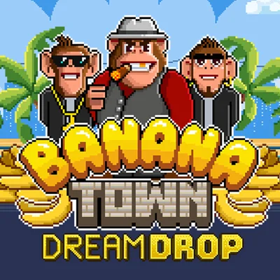 Banana Town Dream Drop slot game logo icon by Relax Gaming