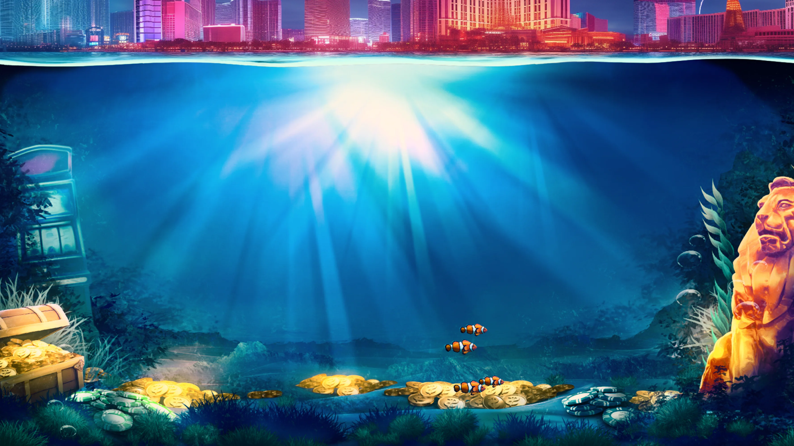 Big Bass Vegas 1000 slot game background artwork by Pragmatic Play