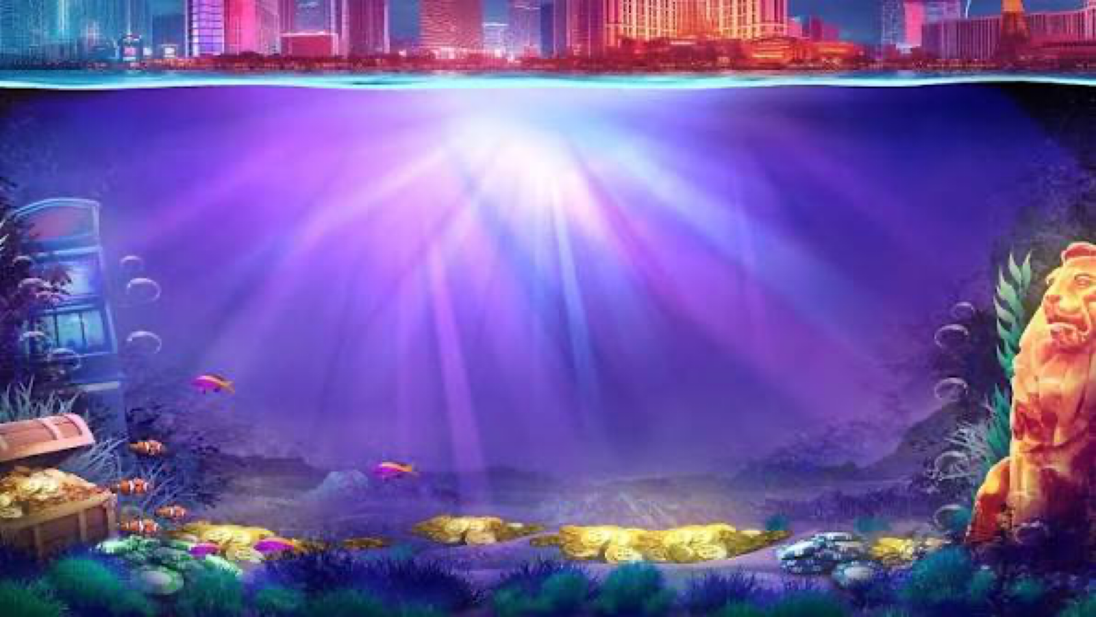 Big Bass Vegas Double Down Deluxe slot game background artwork by Pragmatic Play