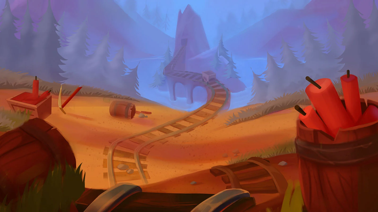 Big Boom Riches video slot game background artwork by Just For The Win