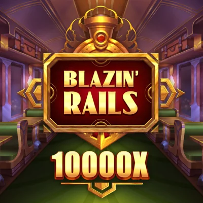 Blazin' Rails slot game logo icon by Foxium