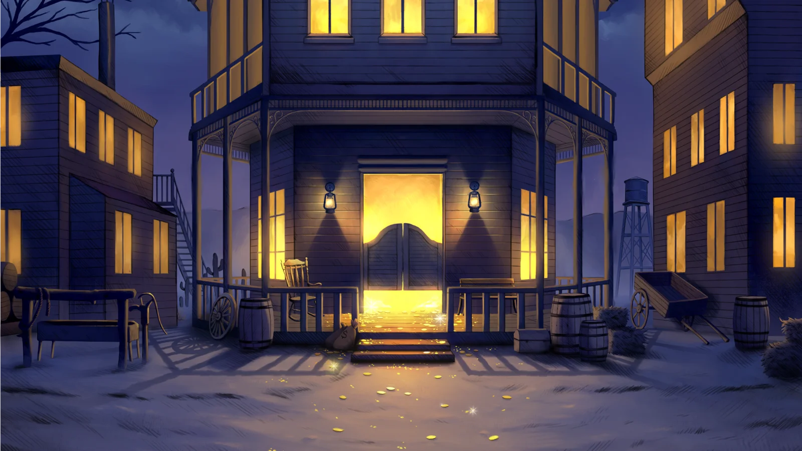 Buckshot Wilds slot game background artwork by NetEnt