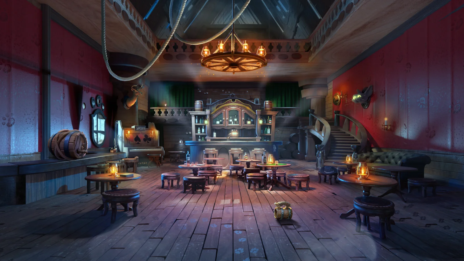 Buster's Bones slot game background artwork by NetEnt