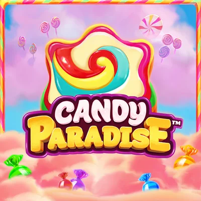 Candy Paradise slot game logo icon by Just For The Win