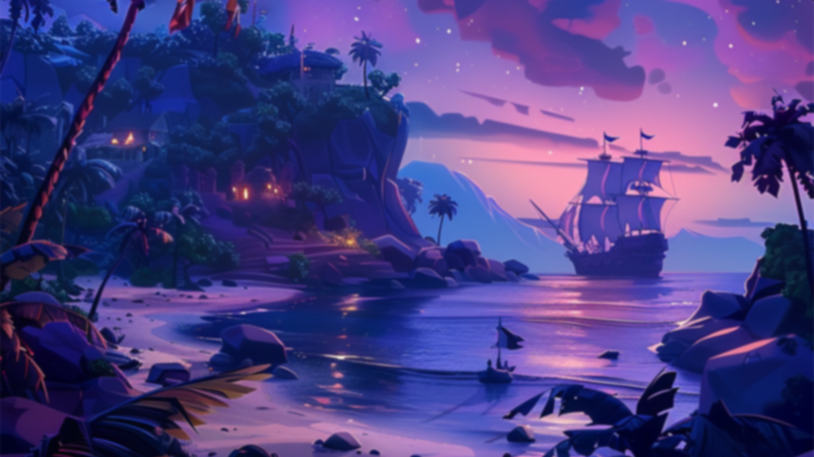 Captain Bones Big Bounty slot game background artwork by Alchemy Gaming