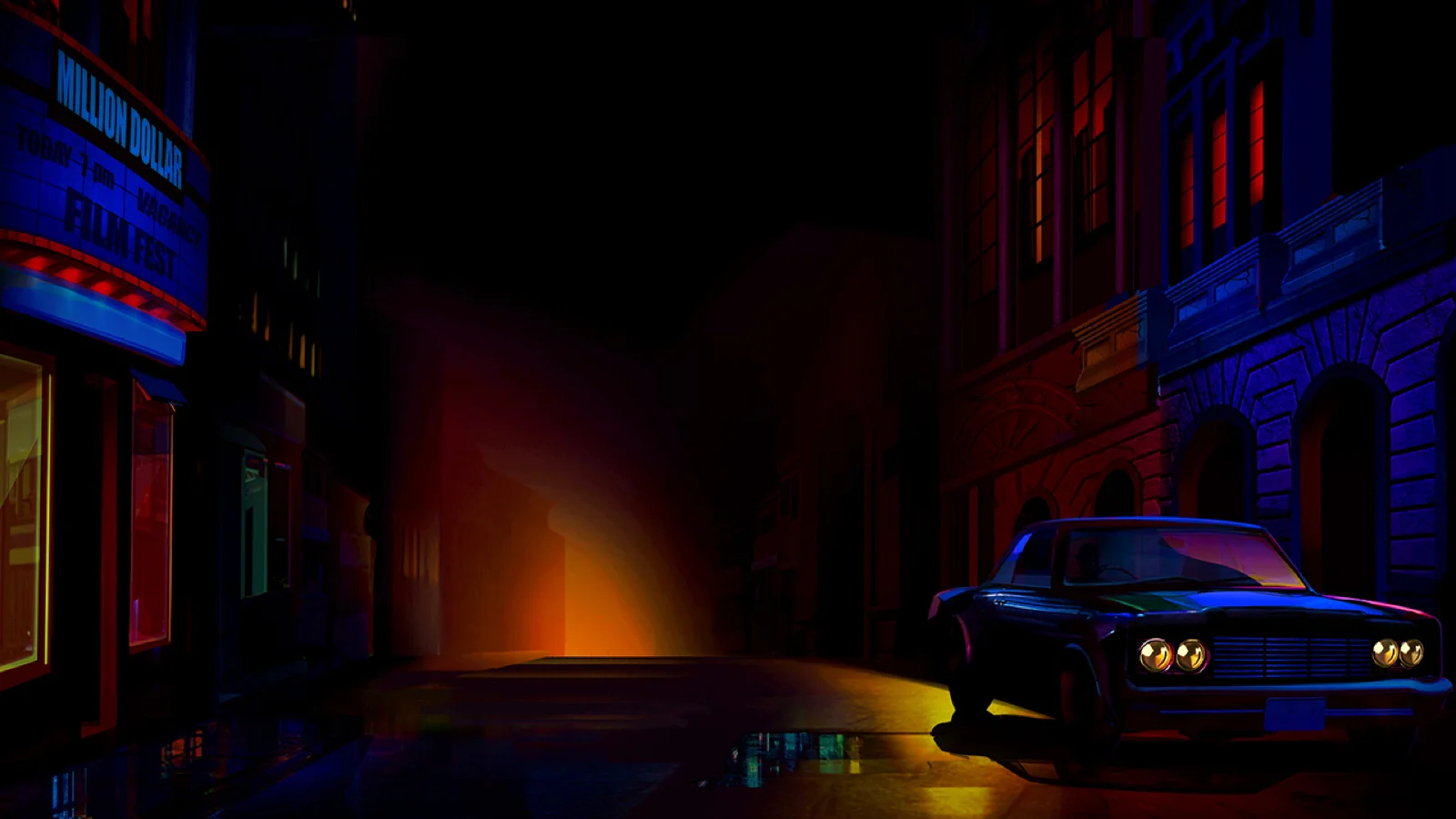 Cash Noire slot game background artwork by NetEnt