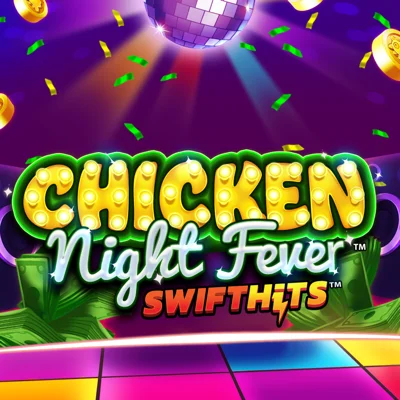 Chicken Night Fever slot game logo icon by PearFiction Studios