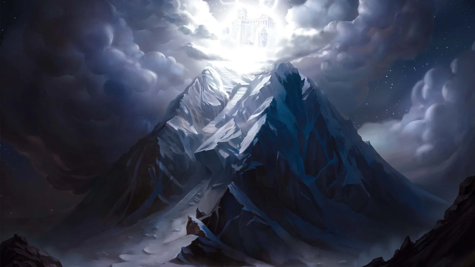 Chronicles of Olympus II – Zeus slot game background artwork by Alchemy Gaming