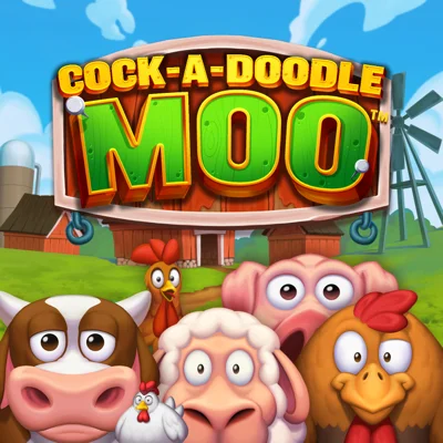 Cock-A-Doodle Moo slot game logo icon by Northern Lights Gaming
