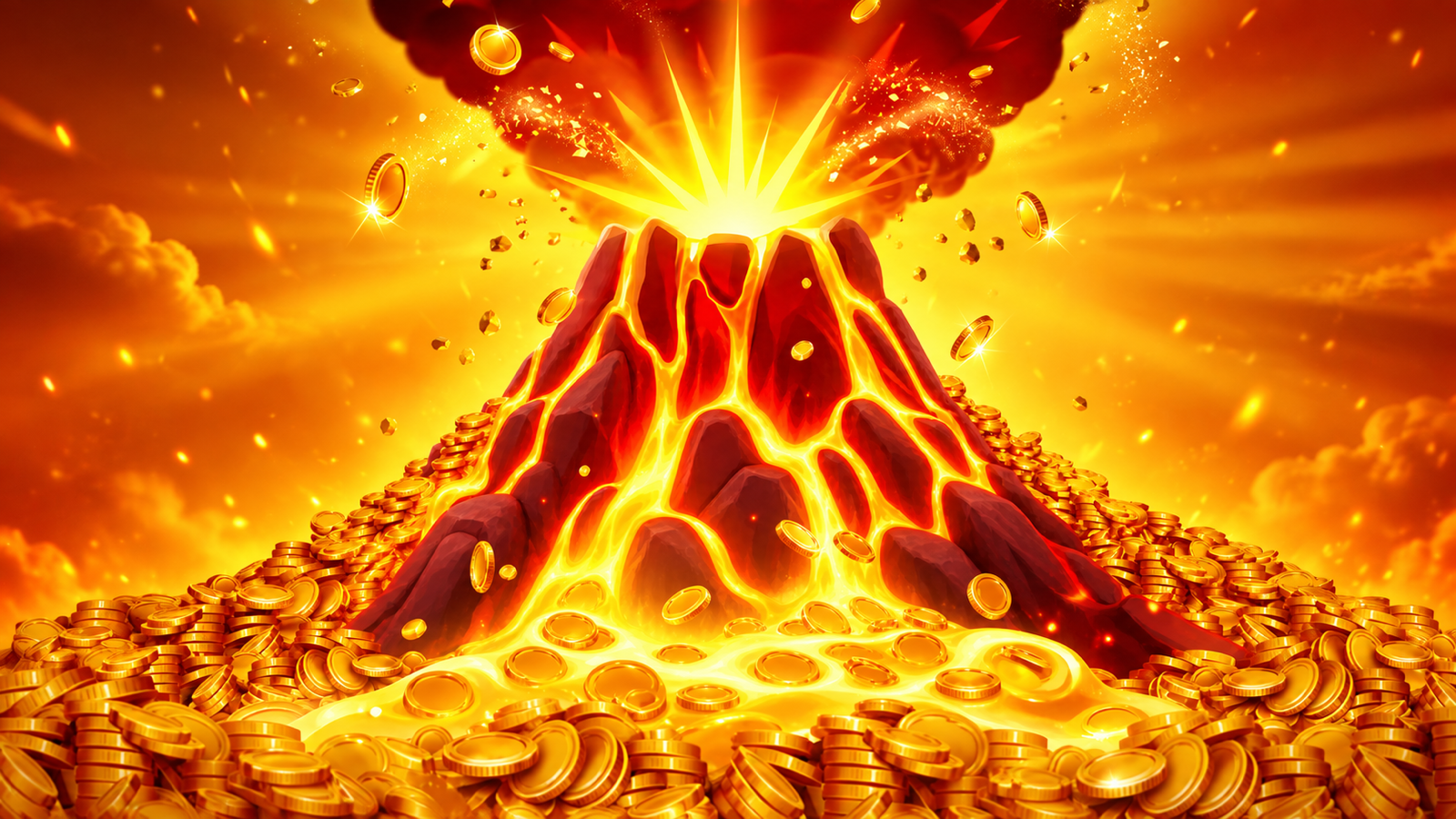 Coin UP Volcano background