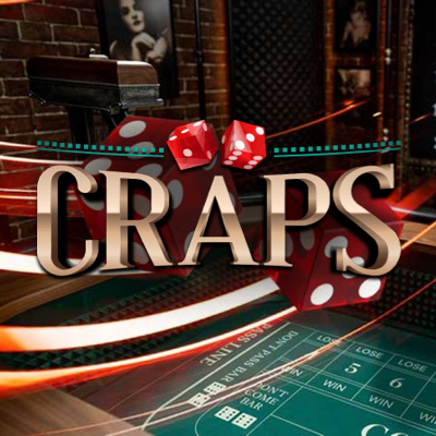 Live Craps live dice game logo icon by Evolution