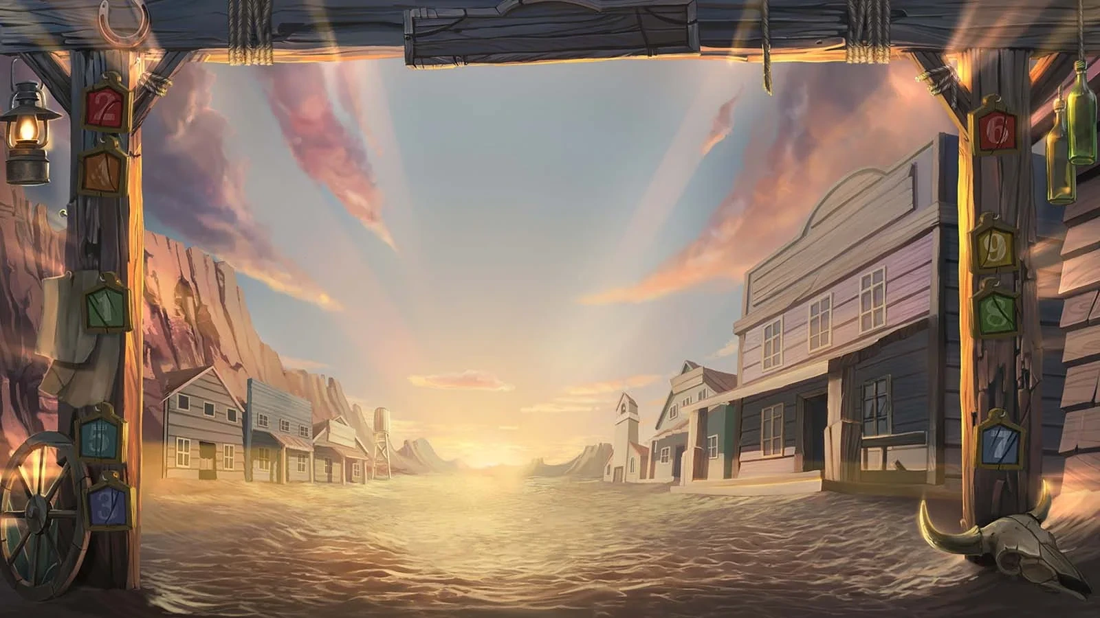 Dead or Alive 2 slot game background artwork by NetEnt