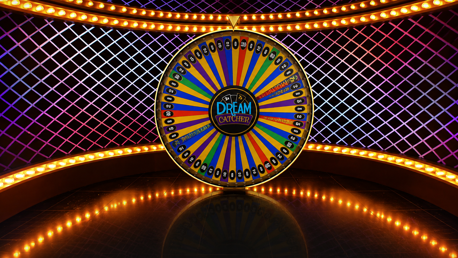 Dream Catcher money wheel game background artwork by Evolution