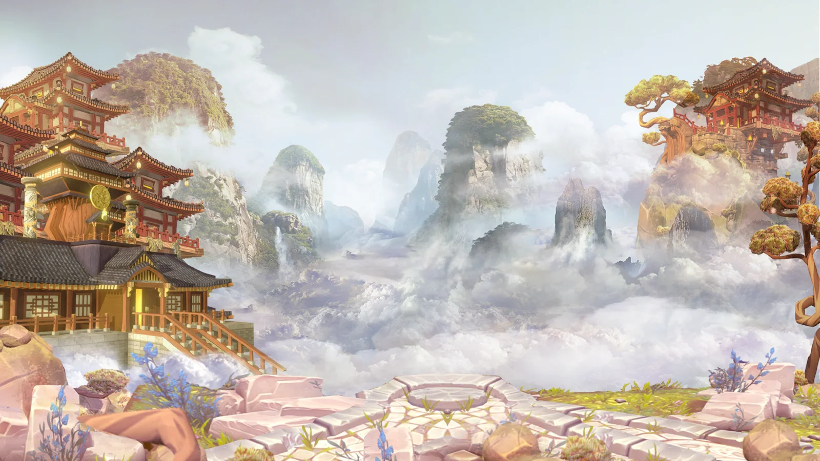 Fortune Dragon slot game background artwork by Infinity Dragon Studios