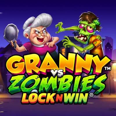 Granny vs Zombies slot game logo icon by PearFiction Studios