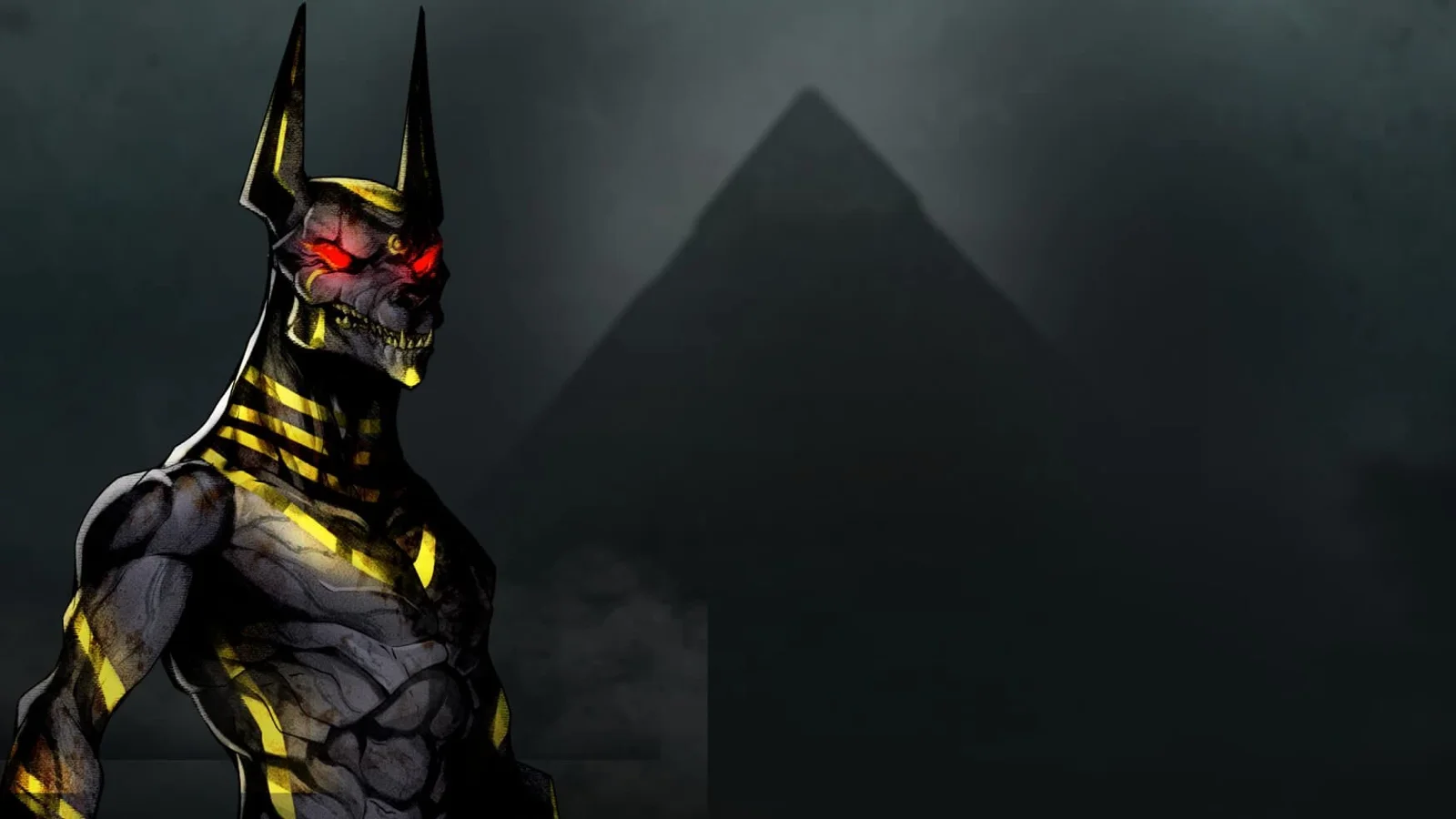 Hand of Anubis slot game background artwork by Hacksaw Gaming