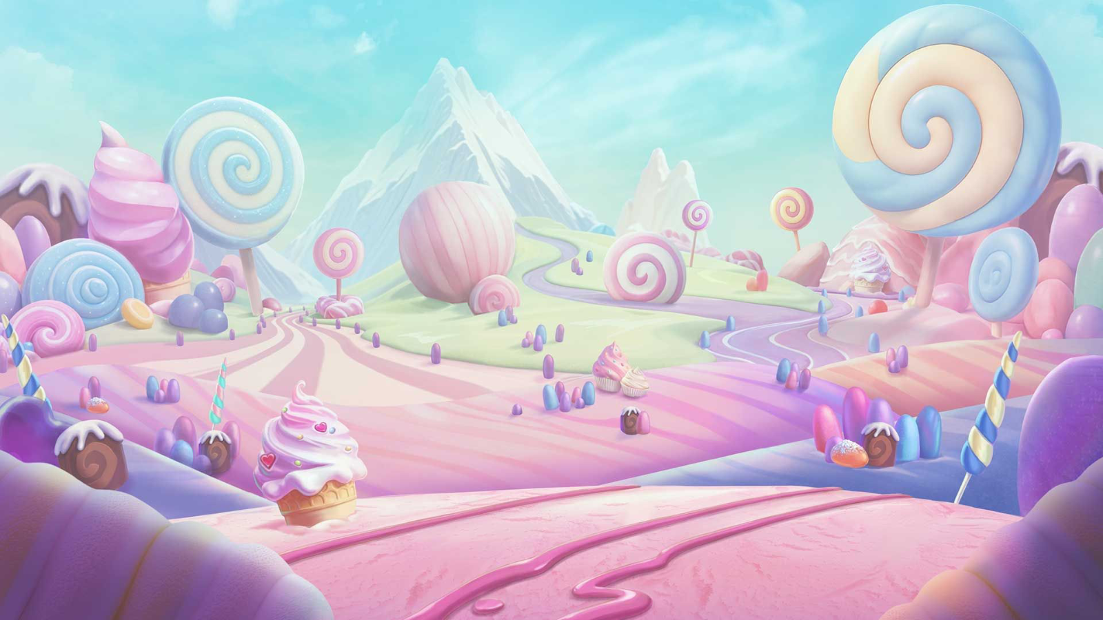 Happy Cappy slot game background artwork by Red Tiger