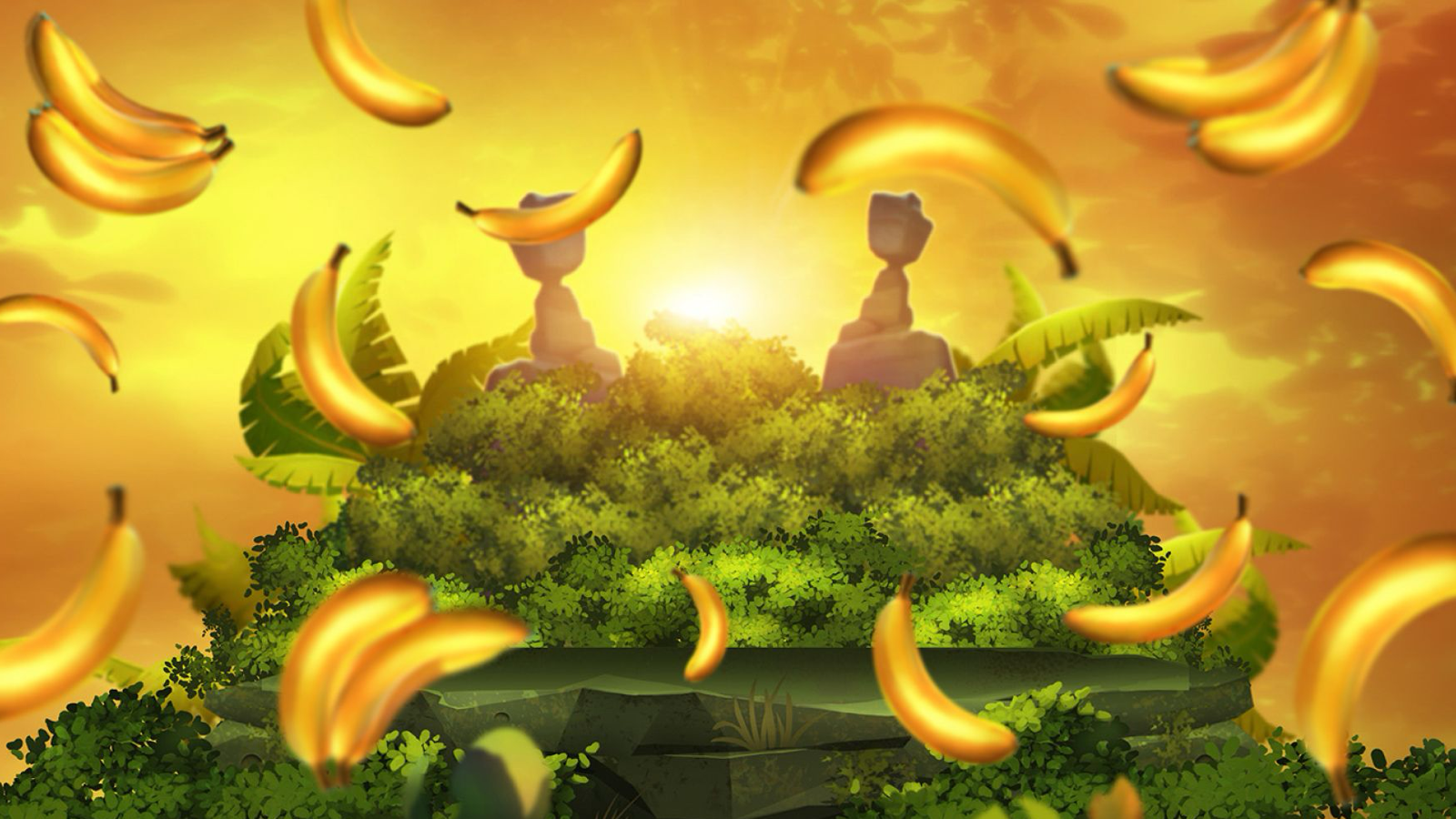 King Kong Cash Even Bigger Bananas 4 slot game background artwork