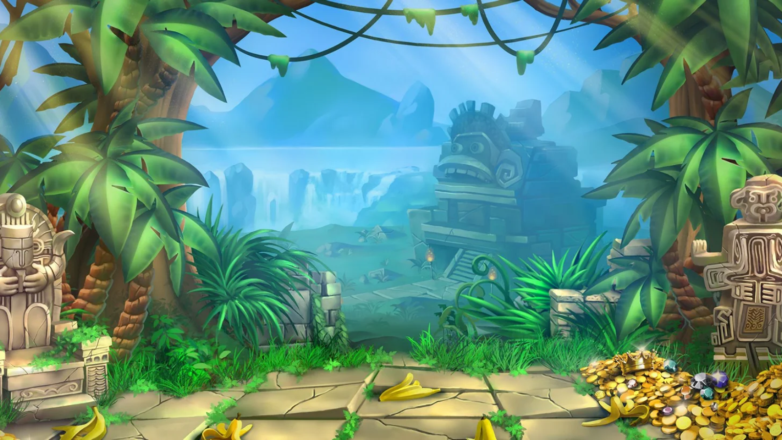 King Kong Cash slot game background artwork by Blueprint Gaming