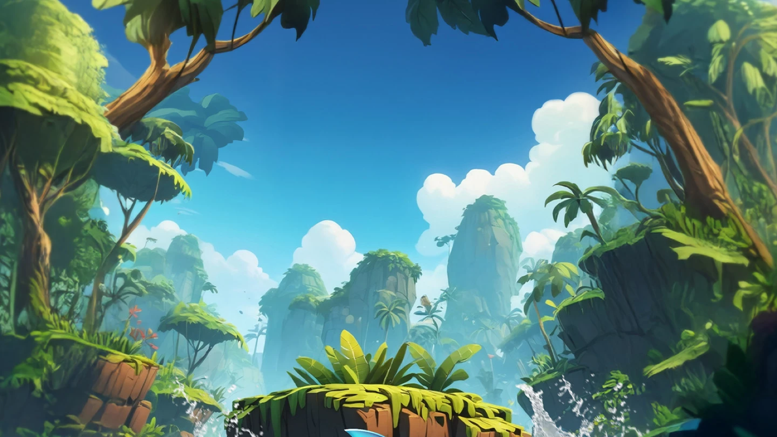 King Kong Splash slot game background artwork by Blueprint Gaming
