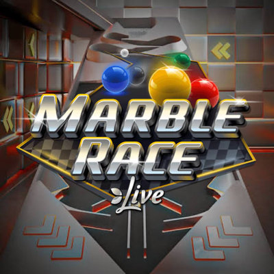 Marble Race live game show game logo icon by Evolution