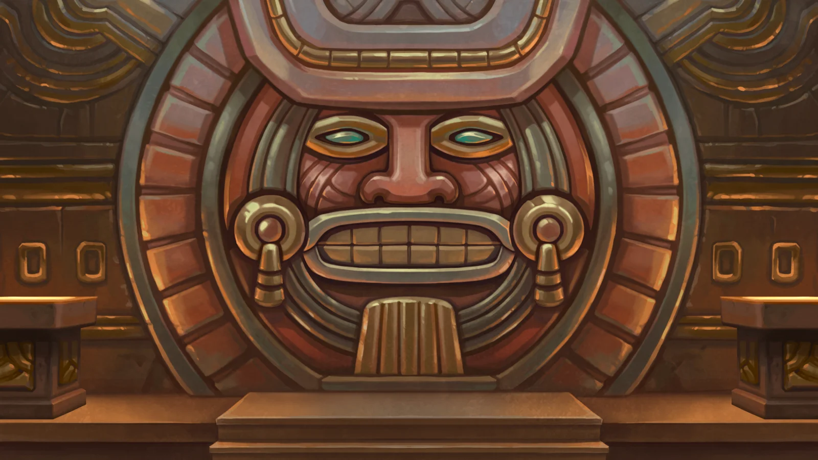 Rise of Maya slot game background artwork by NetEnt