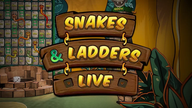 Snakes & Ladders Live live game show game background artwork by Pragmatic Play Live