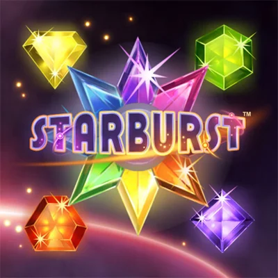 Starburst slot game logo icon by NetEnt